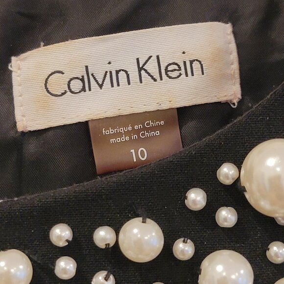 CALVIN KLEIN - Beautiful Body Skimming Beaded Dress - Picture 4 of 4